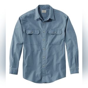 Men's Sunwashed Canvas Shirt, Traditional Fit